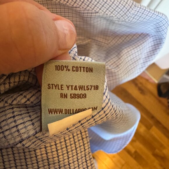 Class Club Modern Fit Button-Down Shirt - Size 10/12 - Picture 3 of 3